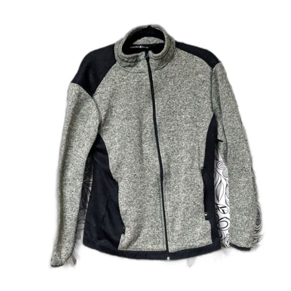 Athleisure Full zip Sporty Chic Track Jacket Modern Athletic Beverly Hill Size M